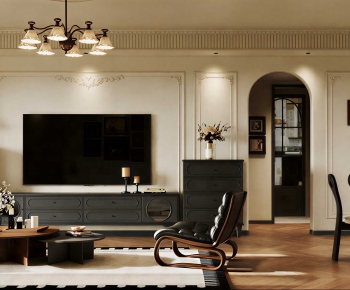 French Style A Living Room-ID:236471898