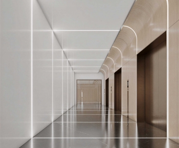 Modern Corridor/elevator Hall-ID:227838995