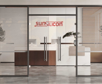 Modern Office Reception Desk-ID:184412964