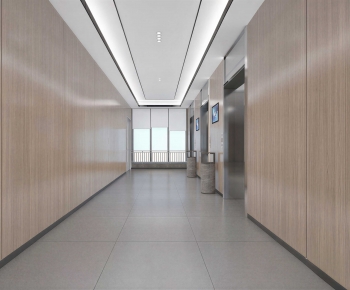 Modern Office Elevator Hall-ID:785850057