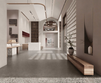 Modern Exhibition Hall-ID:666855106