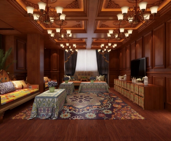 Chinese Style A Living Room-ID:658802037