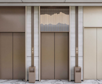 Modern Office Elevator Hall-ID:403515103