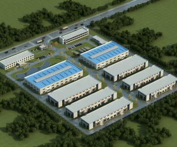 Modern Architectural Bird's-eye View Planning-ID:221621994