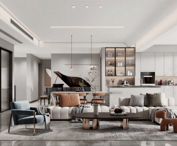 Modern A Living Room-ID:839957008