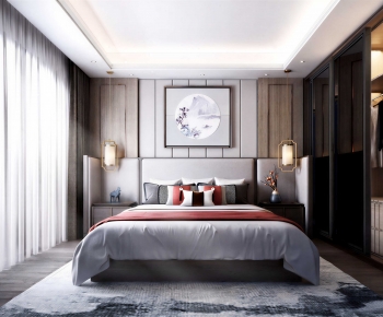 New Chinese Style Bedroom-ID:189026122