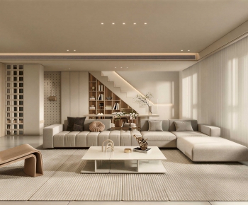 Modern A Living Room-ID:458945043