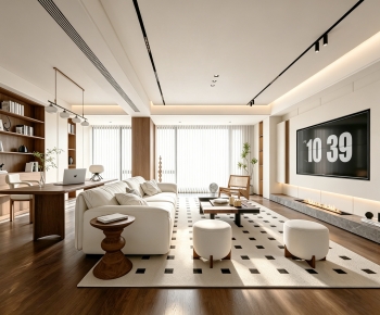 Modern A Living Room-ID:690902956