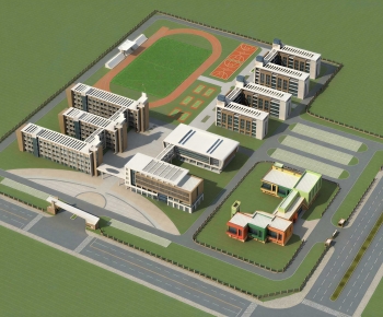 Modern Architectural Bird's-eye View Planning-ID:931140906