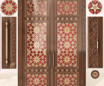 New Chinese Style Double Door-ID:790879968