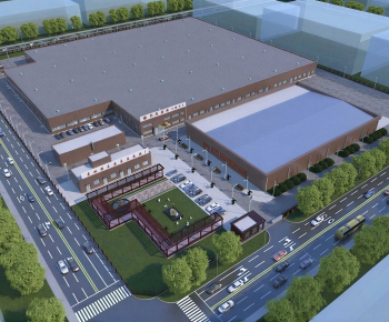 Modern Architectural Bird's-eye View Planning-ID:924094923
