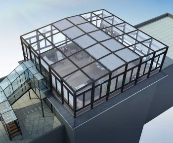 Modern Glass Sunshine Room-ID:988123897