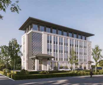 Modern Appearance Of Commercial Building-ID:349869015