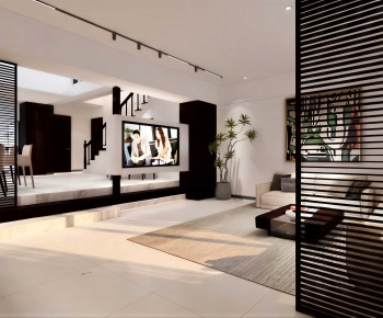 Modern A Living Room-ID:768635038