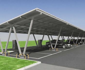 Modern Outdoor Parking Lot-ID:360506065