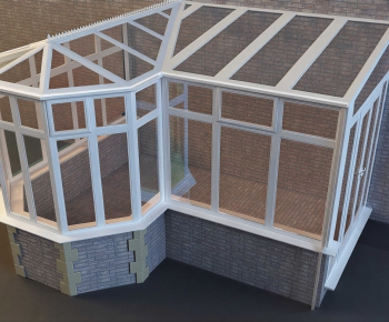 Modern Glass Sunshine Room-ID:433526044