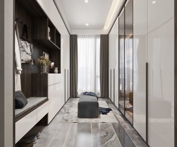 Modern Clothes Storage Area-ID:542186029