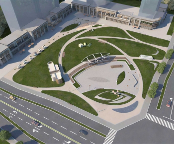 Modern Park Landscape-ID:364821915