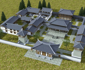 Chinese Style Ancient Architectural Buildings-ID:886641989