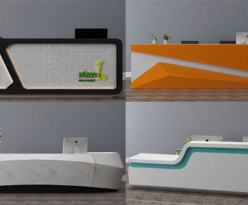 Modern Reception Desk-ID:503369092