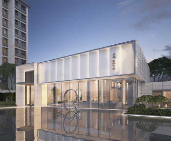 Modern Appearance Of Commercial Building-ID:612618936