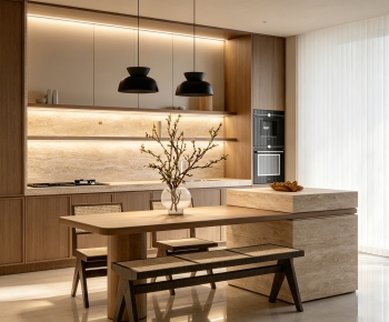 Wabi-sabi Style Dining Room-ID:585100897