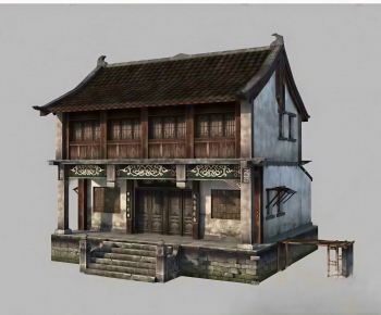 New Chinese Style Residential Building-ID:297185908