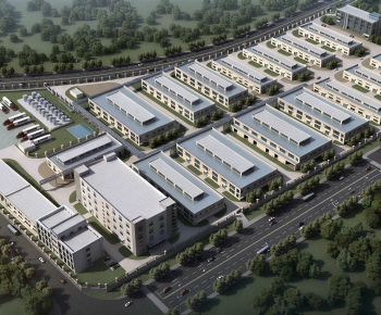 Modern Architectural Bird's-eye View Planning-ID:983550074