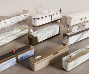 Modern Reception Desk-ID:582196005