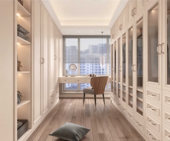 Modern Clothes Storage Area-ID:207468032