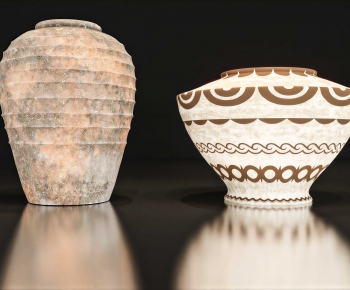 Wabi-sabi Style Clay Pot-ID:616054064