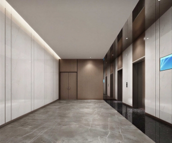Modern Office Elevator Hall-ID:432035924