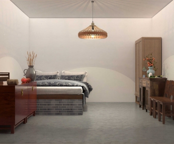New Chinese Style Bedroom-ID:855927949