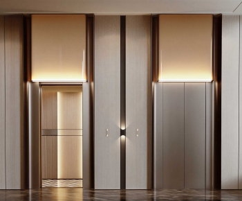 Modern Office Elevator Hall-ID:255689653