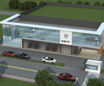 Modern Appearance Of Commercial Building-ID:674746042