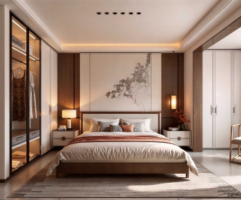 New Chinese Style Bedroom-ID:504364976
