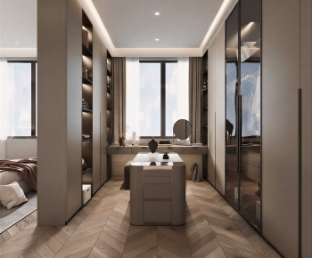 Modern Clothes Storage Area-ID:519615894