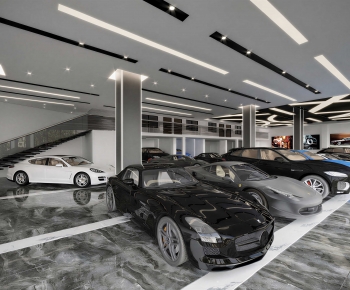 Modern Exhibition Hall-ID:491909987