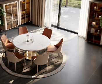 Modern Dining Table And Chairs-ID:924458036