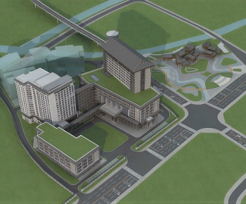 Modern Architectural Bird's-eye View Planning-ID:704476128