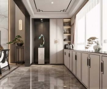 New Chinese Style Hallway-ID:476371052