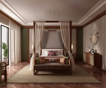 New Chinese Style Bedroom-ID:698430067