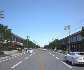 New Chinese Style Commercial Street-ID:647944938