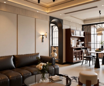 French Style A Living Room-ID:489351993
