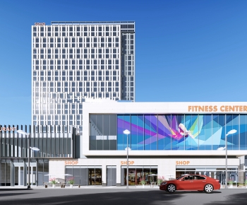 Modern Appearance Of Commercial Building-ID:648191097