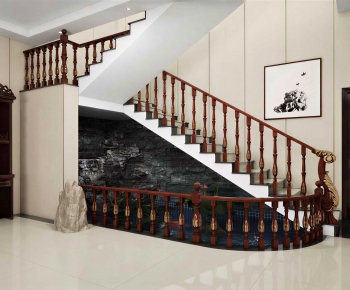 New Chinese Style Stairwell-ID:732965951