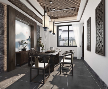 New Chinese Style Tea House-ID:742577085