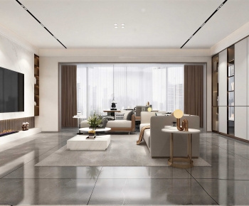 Modern A Living Room-ID:597450027