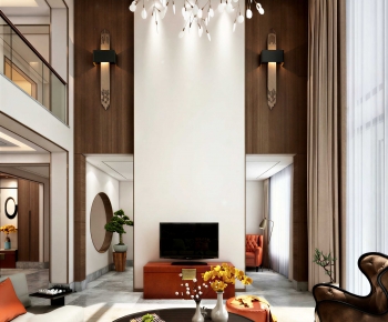 Modern A Living Room-ID:667809969