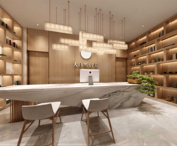 Modern Office Reception Desk-ID:284770019
